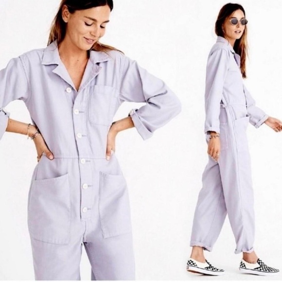 Madewell x As Ever Coverall Jumpsuit - Lilac - Picture 1 of 9